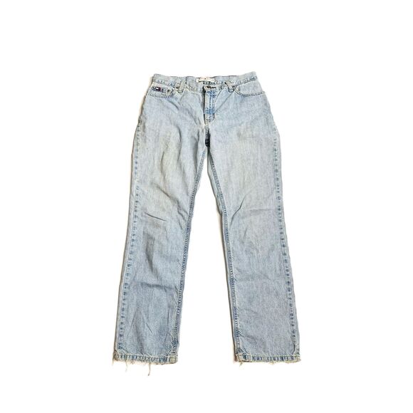 90s Tommy Hilfiger Distressed & Relaxed Grunge Light Wash Denim Jeans - Picture 1 of 3
